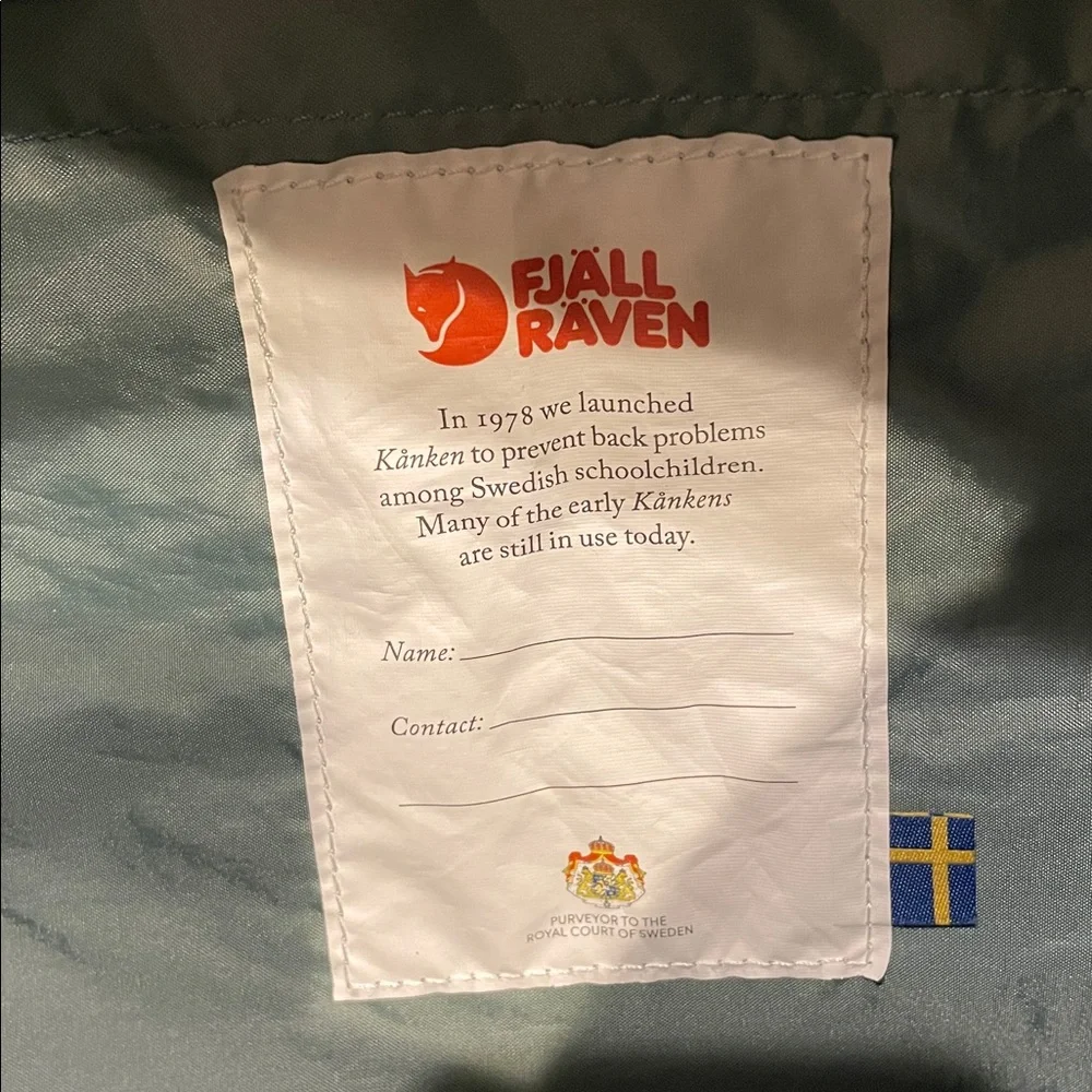 Fjallraven Kanken Frost Green Backpack - Picture 12 of 16